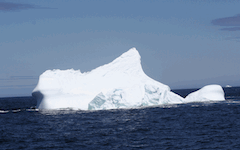 iceberg in blue sea