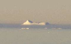 iceberg in haze