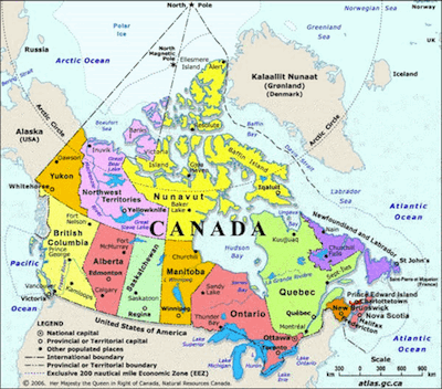 Map of Canada